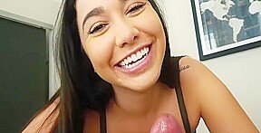 Helpful teen finally helps me cum. Busty teen with big ass with Karlee Grey