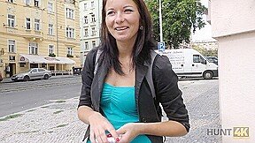 HUNT4K. Cuckold is ready to watch how his chick is having dirty fun