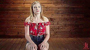 Giselle Palmer in leg shaking orgasms on a dildo machine